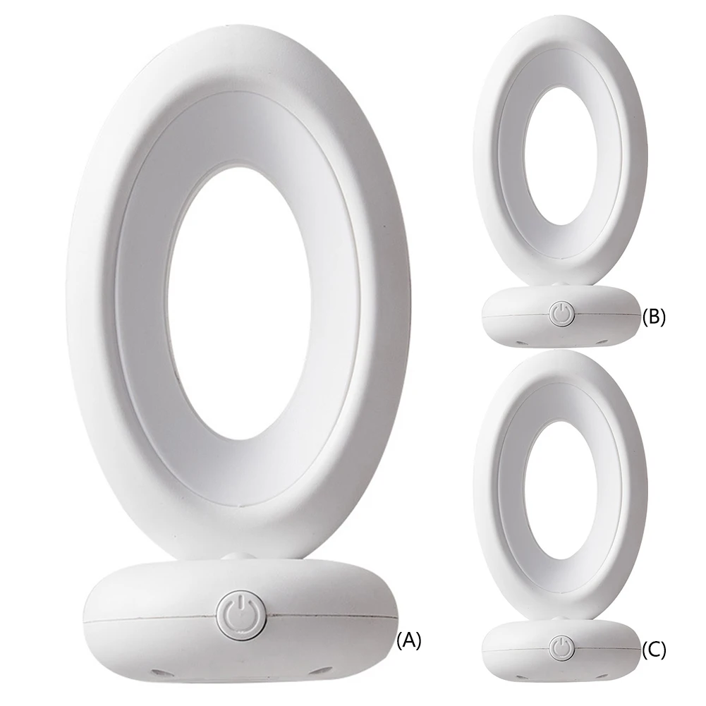 

Женская круглая лампа, вращающийся ночник для сна, креативный с дистанционным управлением для дома, офиса, спальни, чтения