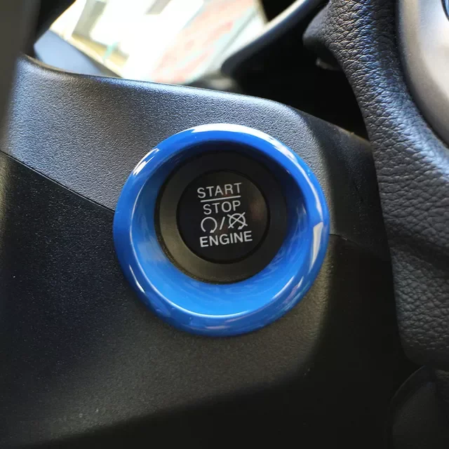 

Ignition Key Switch Start Button Cover Ring Decoration Sticker for Jeep Compass 2017 - 2020 Interior Accessories