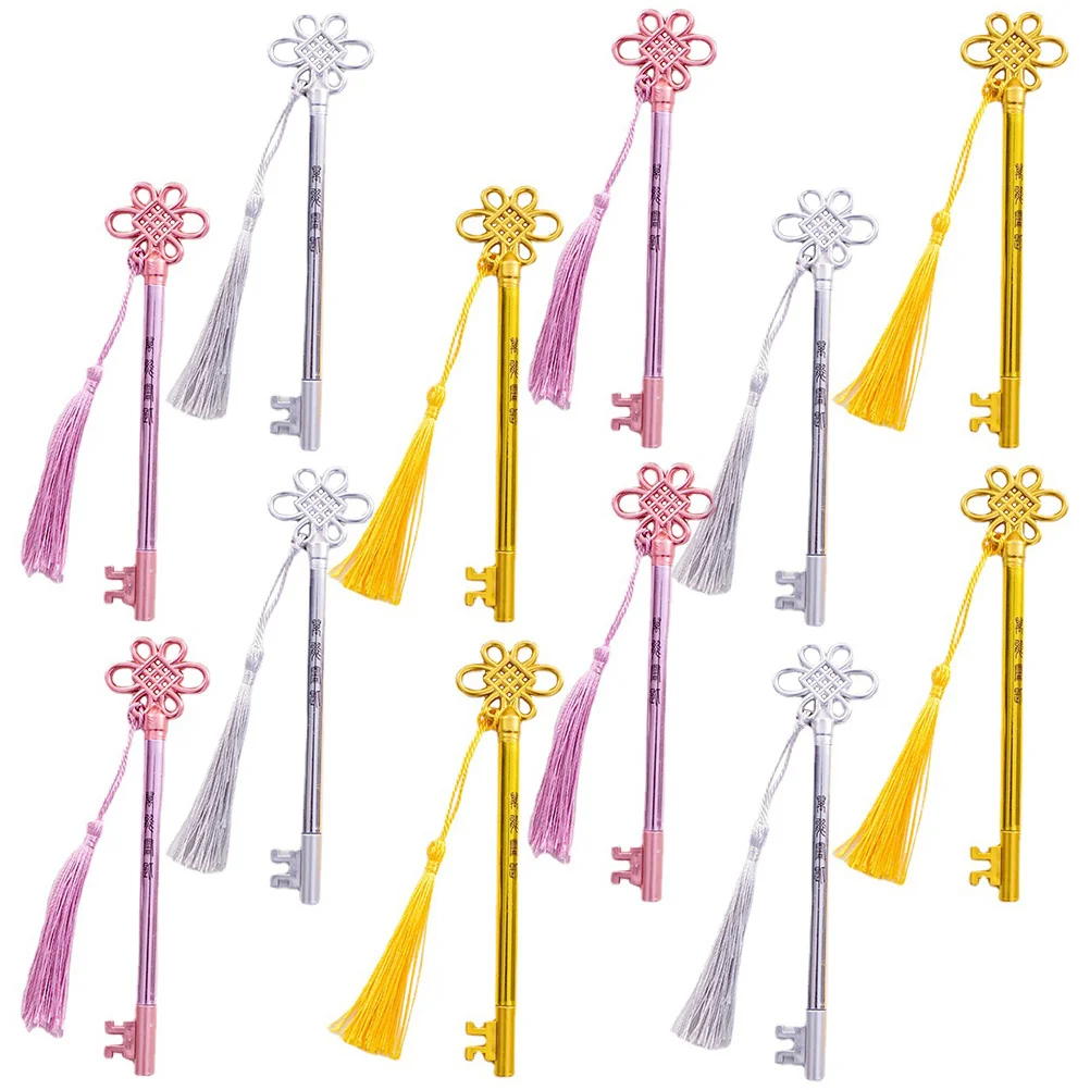 

Pens Pen Ink Signature Black Fine Point Chinese Knot Writing Stationery Neutral Tassel Student Cartoon Scrapbooking Liquid