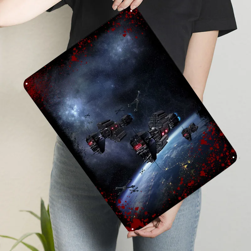 

Металлический плакат Babylon 5, Земляная сила, настенный художественный декор, винтажные металлические вывески на заказ для украшения дома, комнаты, постеры на стену в стиле ретро