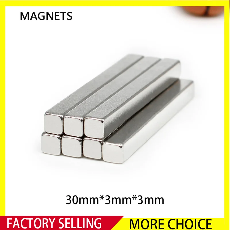 

10~300PCS 30x3x3mm Strong Block Magnet N35 Quadrate Permanent Magnet 30mm x 3mm x 3mm Neodymium Magnets Sheet 30*3*3mm