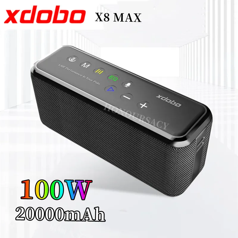 Портативная Bluetooth-Колонка Xdobo X8 max 100 Вт TWS аудиофил сабвуфер стерео 20000 мАч карта