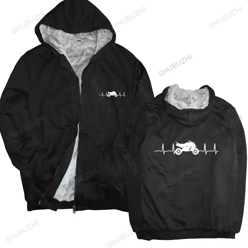 

cotton man hoodies winter jacket 4 Wheeler Lover Heartbeat coats Premium unisex brand winter hoody male fleece sweatshirt