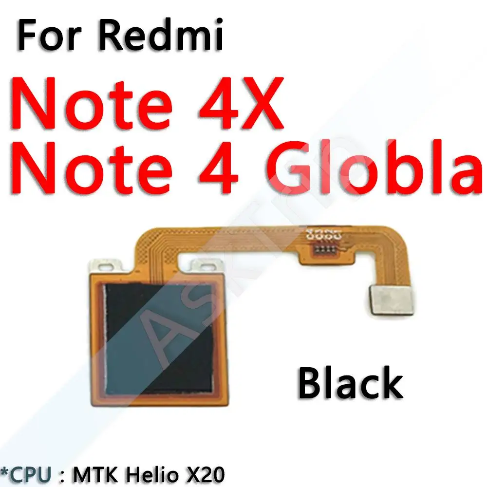 Оригинальный сканер Home Button Back Touch ID Flex для Xiaomi Redmi Note 4 4x Pro Prime Plus Global отпечатков
