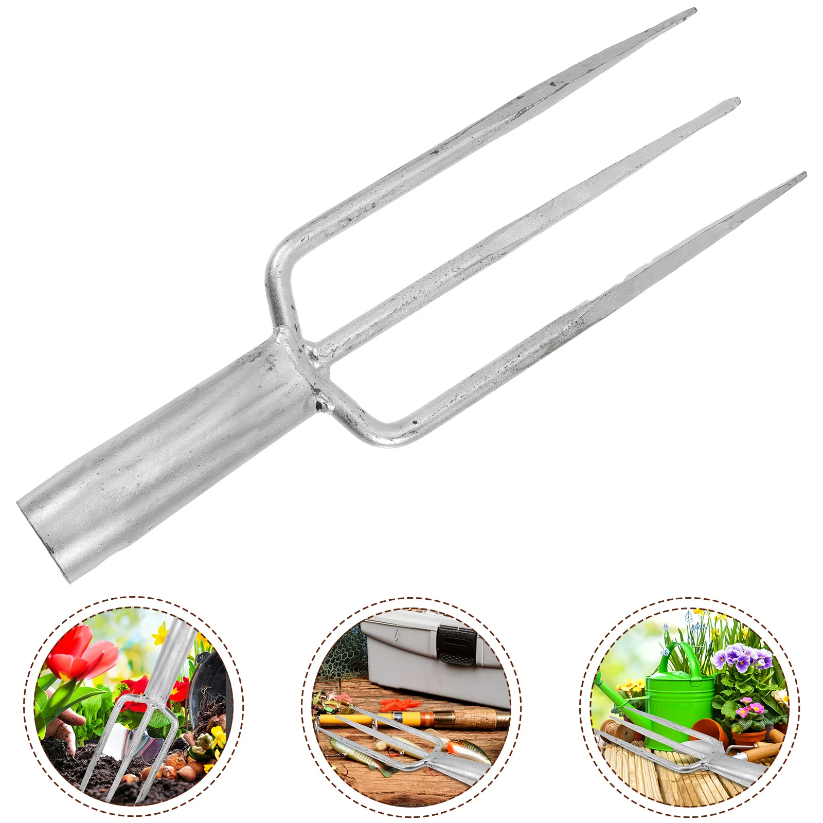 

Fishing Tackle Supplies Garden Weeder Fork Tools 3 Prongs Harpoon Head Metal