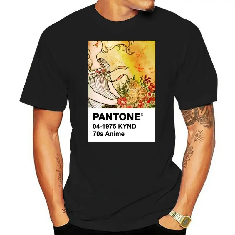 

Men t shirt Short sleeve PANTONE 70s Anime Unisex T Shirt Women t-shirt tee tops