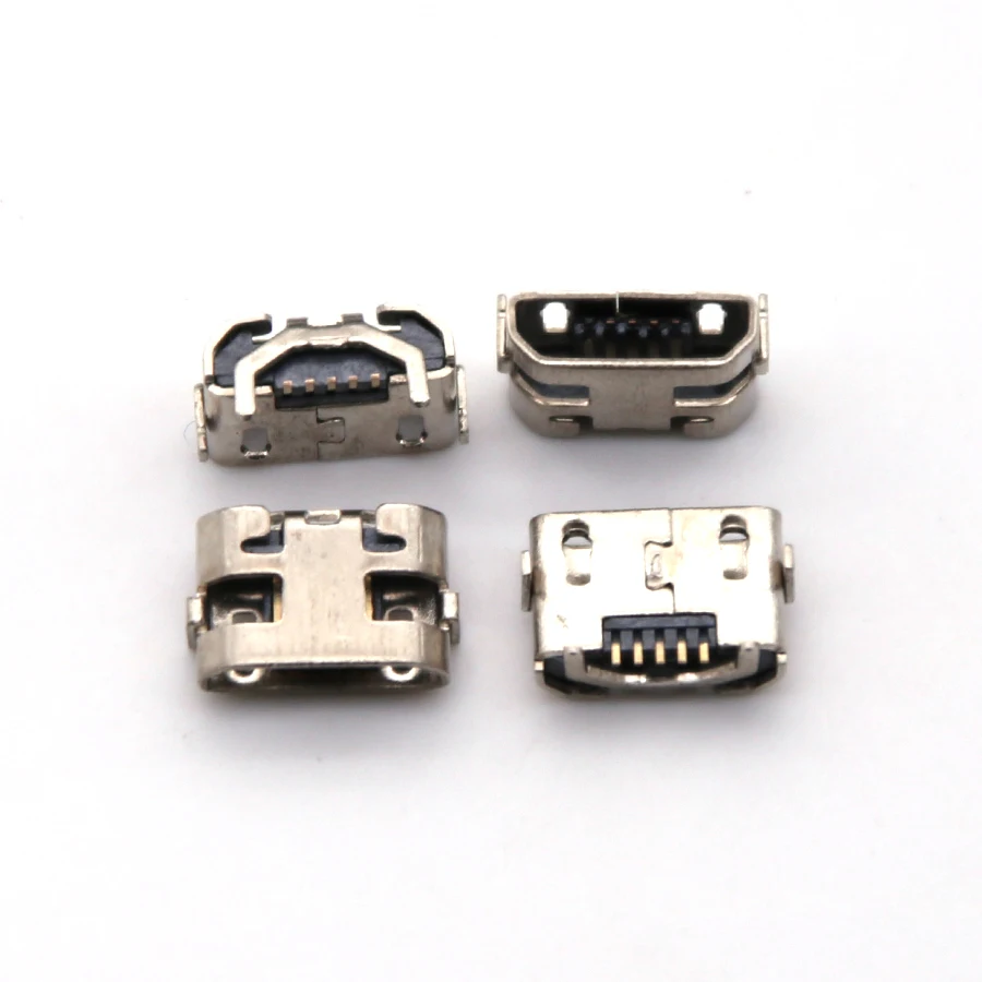 100 шт. для Huawei Y5 II CUN-L01 Moto G5S Micro USB 5-контактный разъем для зарядки мобильного телефона 100 шт. для Huawei Y5 II CUN-L01 Moto G5S Micro USB 5-контактный разъем для зарядки мобильного телефона