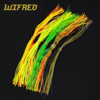 15 bundles assorted color silicone skirts for spinnerbait buzzbait rubber jig lures squid skirts fly tying material line foot