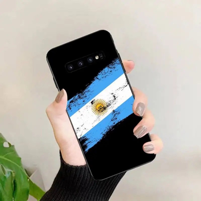Argentina Flag Phone Case for Samsung S10 21 20 9 8 plus lite S20 UlTRA 7edge