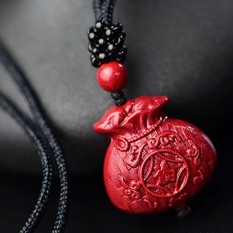 Амулет Cinnabar для мужчин и женщин фиолетовый золотой песок сумка на удачу сумочка