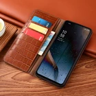 Чехол из натуральной кожи для Huawei Mate 9 10 20 20X 30 Lite 30E 40E 40 Pro Plus, бамбуковый Магнитный Флип-кошелек, чехол для телефона