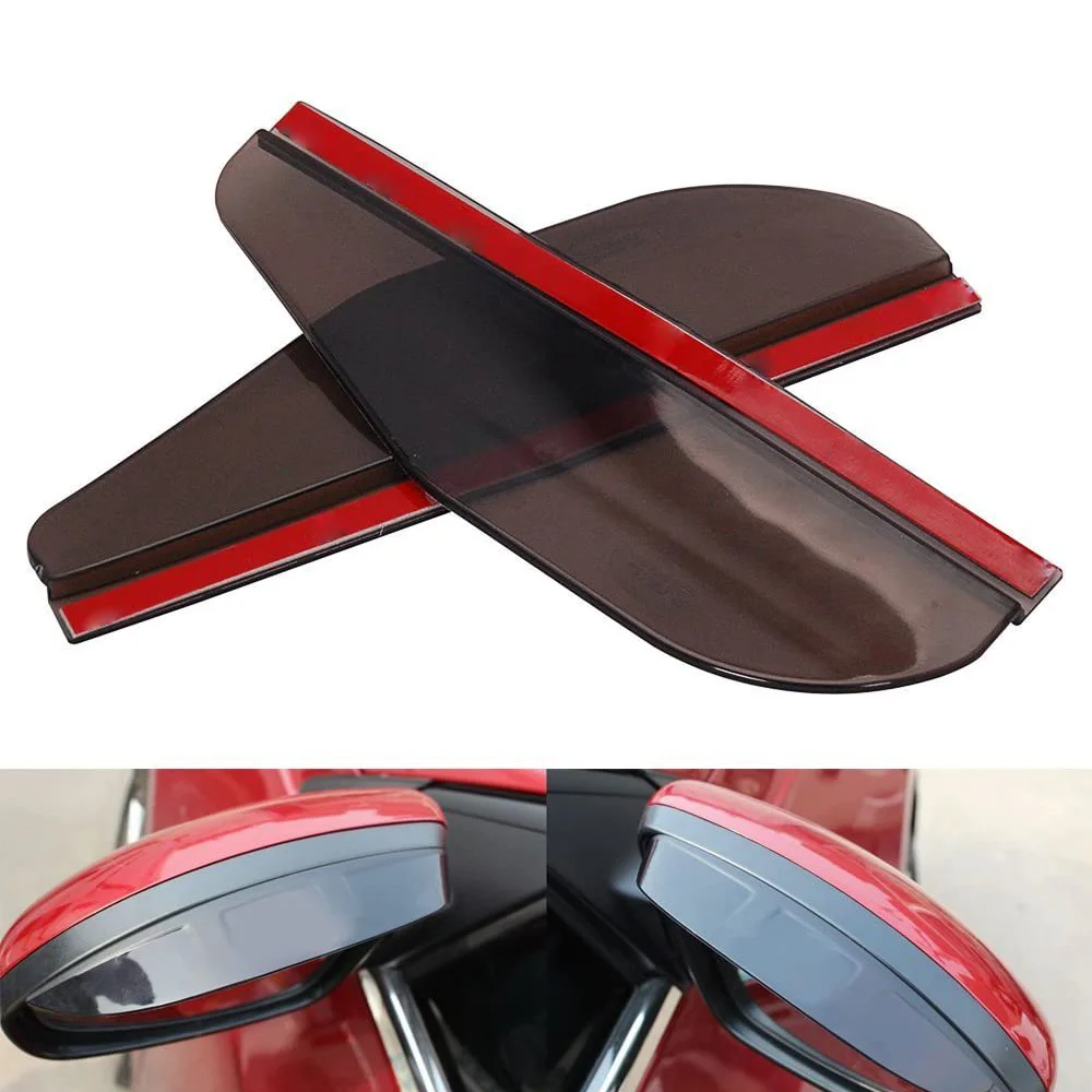 1 пара боковых зеркал заднего вида защита от дождя для бровей солнцезащитный козырек автомобильные аксессуары цвет черный/прозрачный