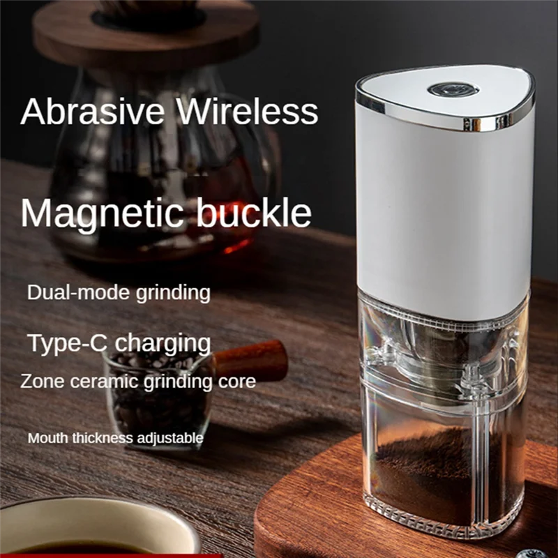 Портативная электрическая кофемолка бытовая мини-кофемолка со съемными зернами