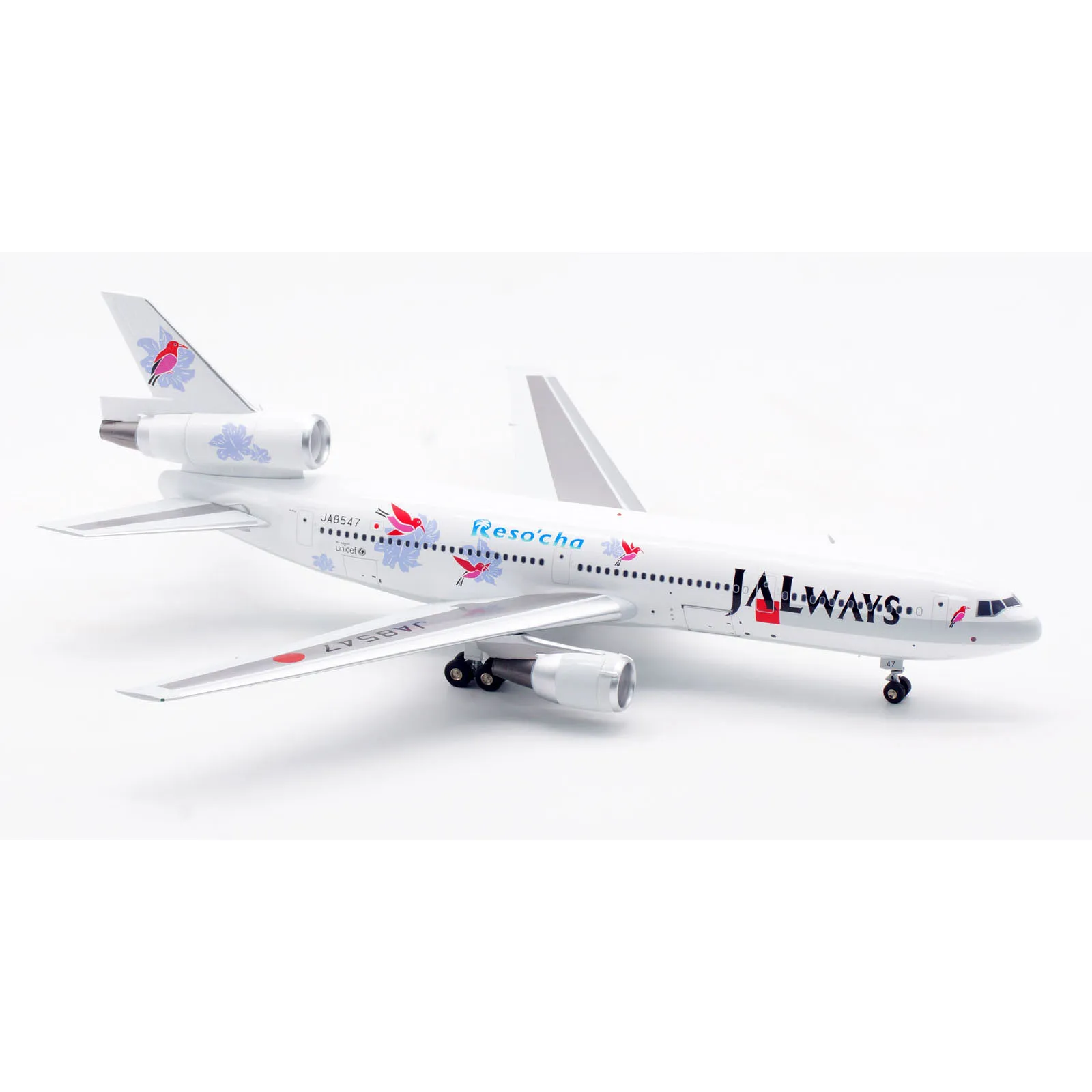 Фото Коллекционная модель самолета B-104-IAW-547 из сплава, подарок, масштаб 1:200, B-Models, JAL Ways, McDonnell Douglas DC-10-40, литая модель реактивного самолета JA8547 №3