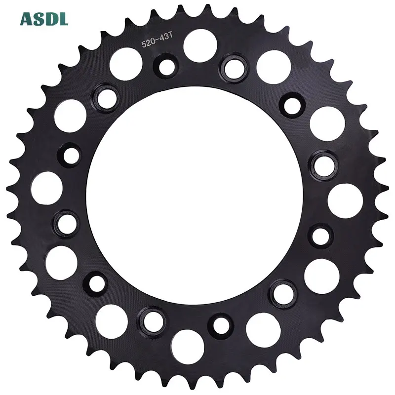 Задняя звездочка для мотоцикла Honda CRF230 CRF230M CRF230L CRF 520 CRM250 CRM250K CRM250L CRM250R 230 43T 47T 51T