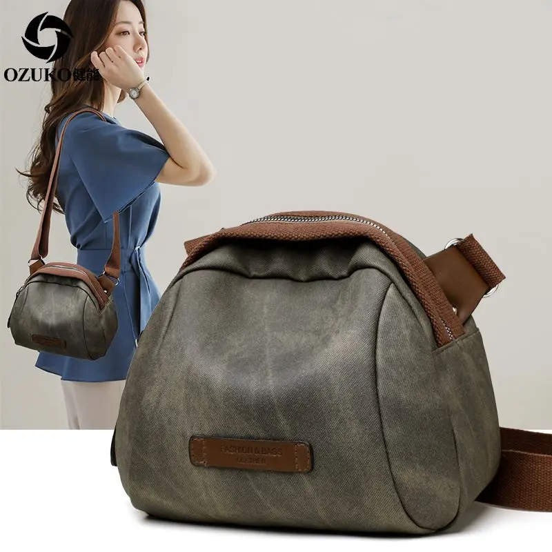 Новая маленькая сумка на одно плечо женская через Женская холщовая стильная из