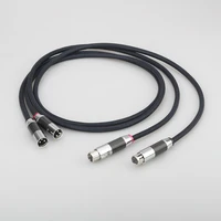 audiocrast a10 silver plated xlr balanced high end audio interconnect cables balanced xlr audio cable carbon fiber xlr plug
