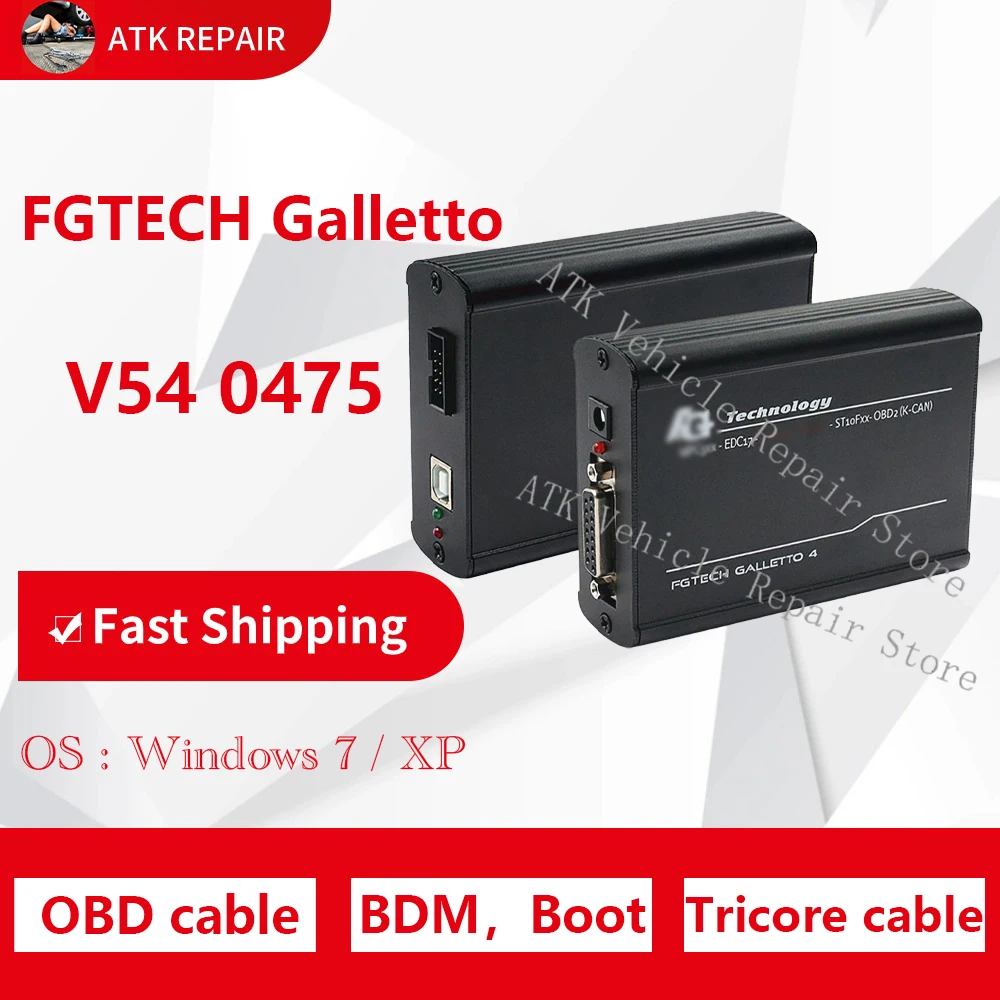 FGTech Galletto 4 Master V54 0475 Новейшие BDM MPCxx PCB-панели Функциональные функции через кабель OBD