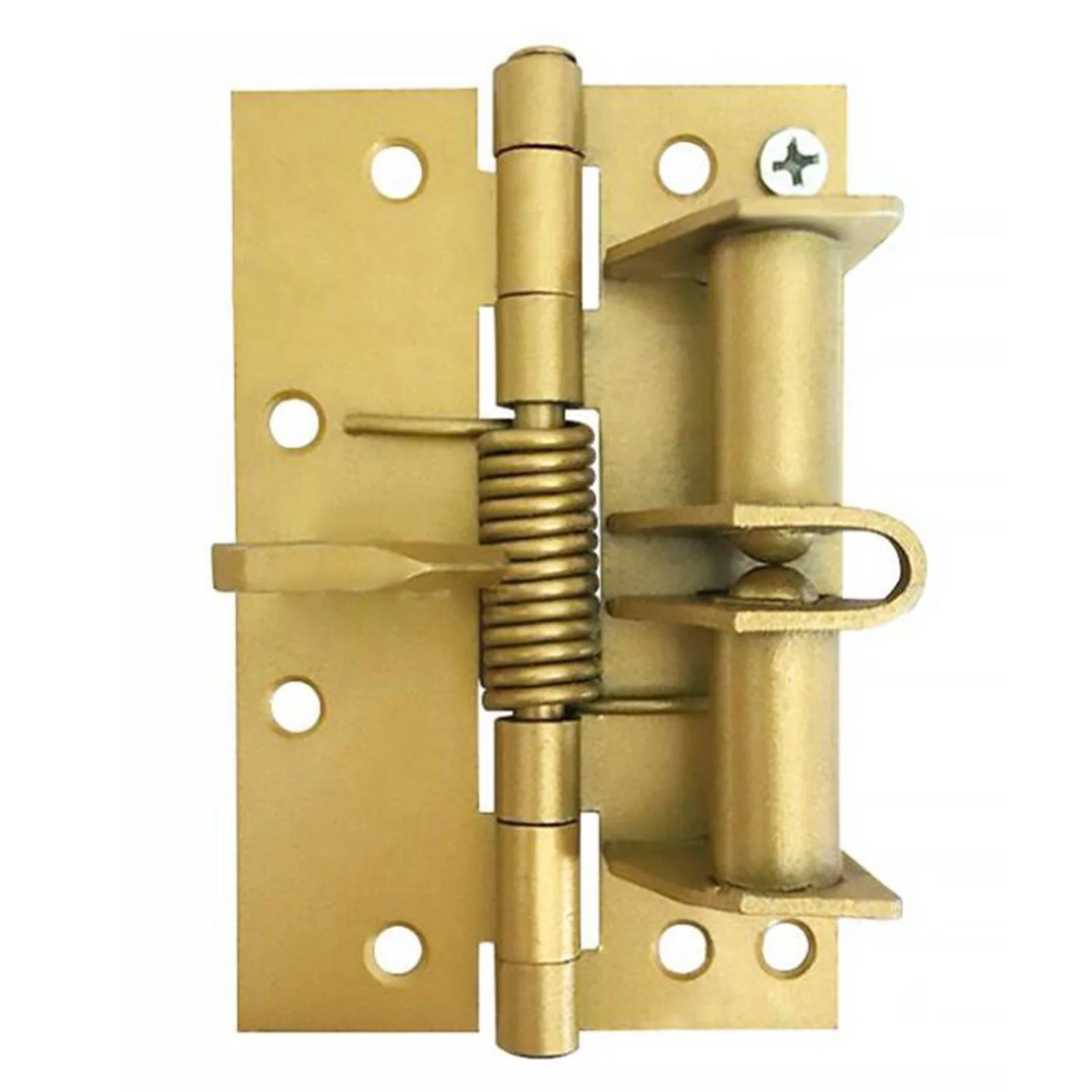 

Spring Hinges Self-closing 4 Inch Automatic Closing Door Hinges Automatic Closing Door Multi-Function Wooden Door Hinge Gold