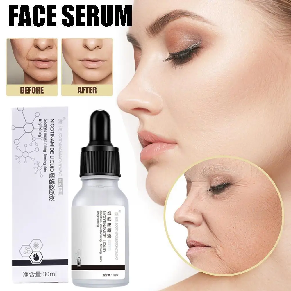 

Nicotinamide Anti Aging Face Serum Remove Wrinkle Lifting Whitening Soft Shrink Moisturizing Smooth Care Products Skin Pore H0C0