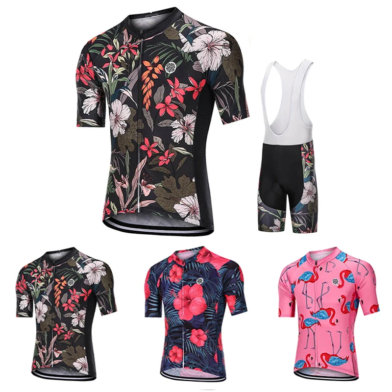 2023 NEW Pro Team Cycling Jersey Sets Wear Fashion Pattern OSTROY Men's Summer Bike Shirts Breathable Bicycle Pants Shorts Suits