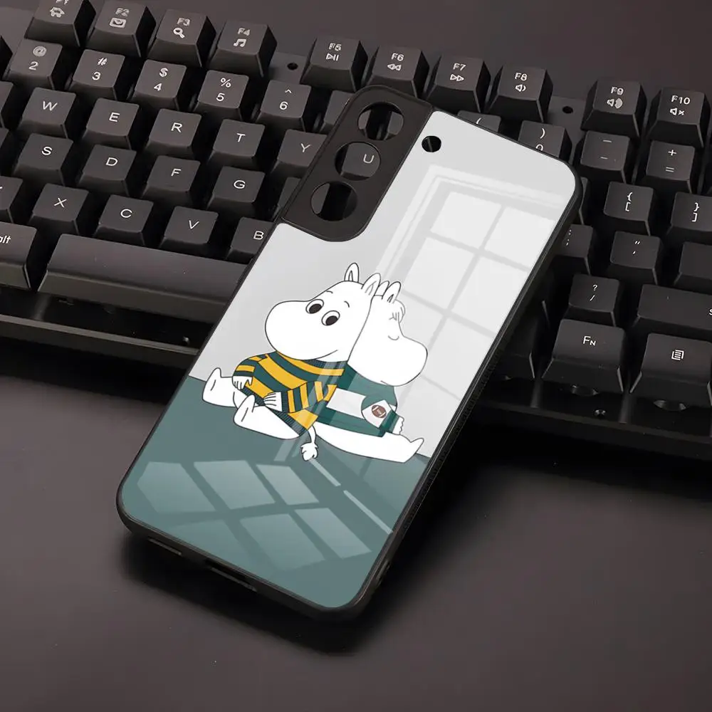 Anime M-Moomin-Hippo Phone Case For Samsung S24 S23 S21 S20 A34 A54 A53 M54 Note 20 Ultra Plus 2024 Glass Cover