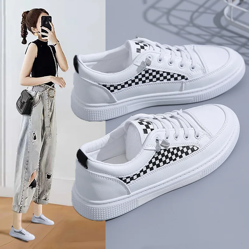 

Женские кроссовки на толстой подошве, Белые Повседневные спортивные кроссовки для студентов, Новинка осени 2022