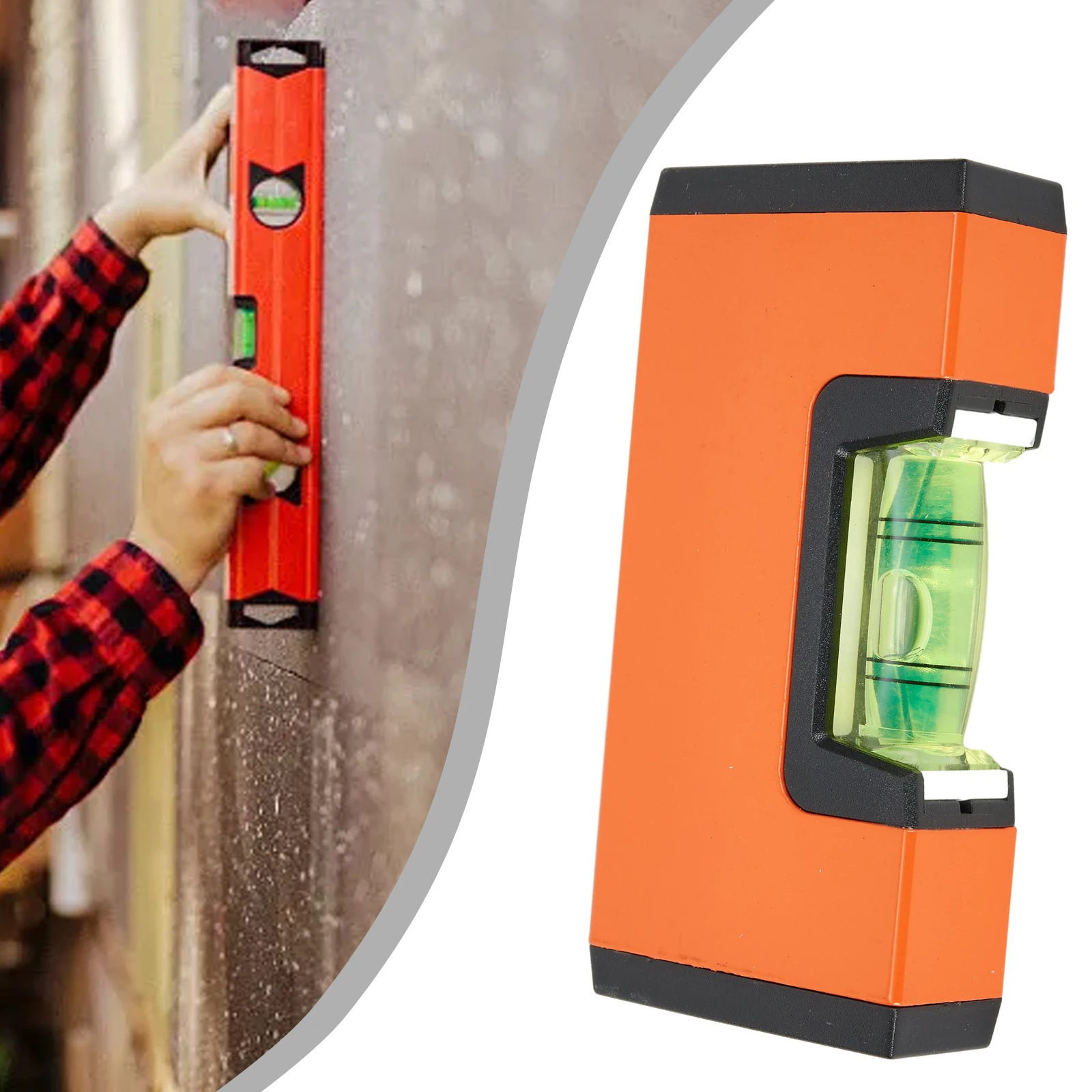 Инструмент Конструкция пузырькового уровня 100 мм * 50 20 Алюминиевый пузырьковый