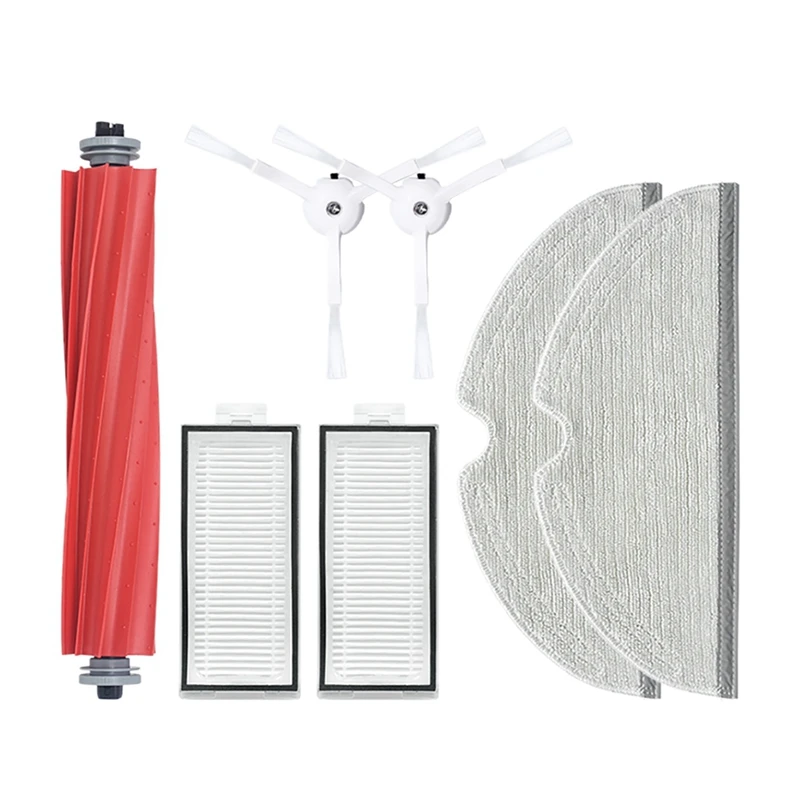 

For Xiaomi Stone Q7 Max+ / Robot Vacuum Kit Parts Main Brush Side Brush Filter Mop Kit