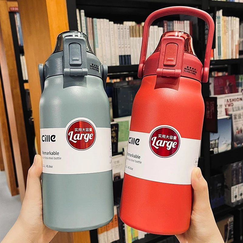 

Термос, кружка, вакуумный чайник, дорожная Изолированная бутылка для воды из нержавеющей стали, портативная Автомобильная Термокружка для ...