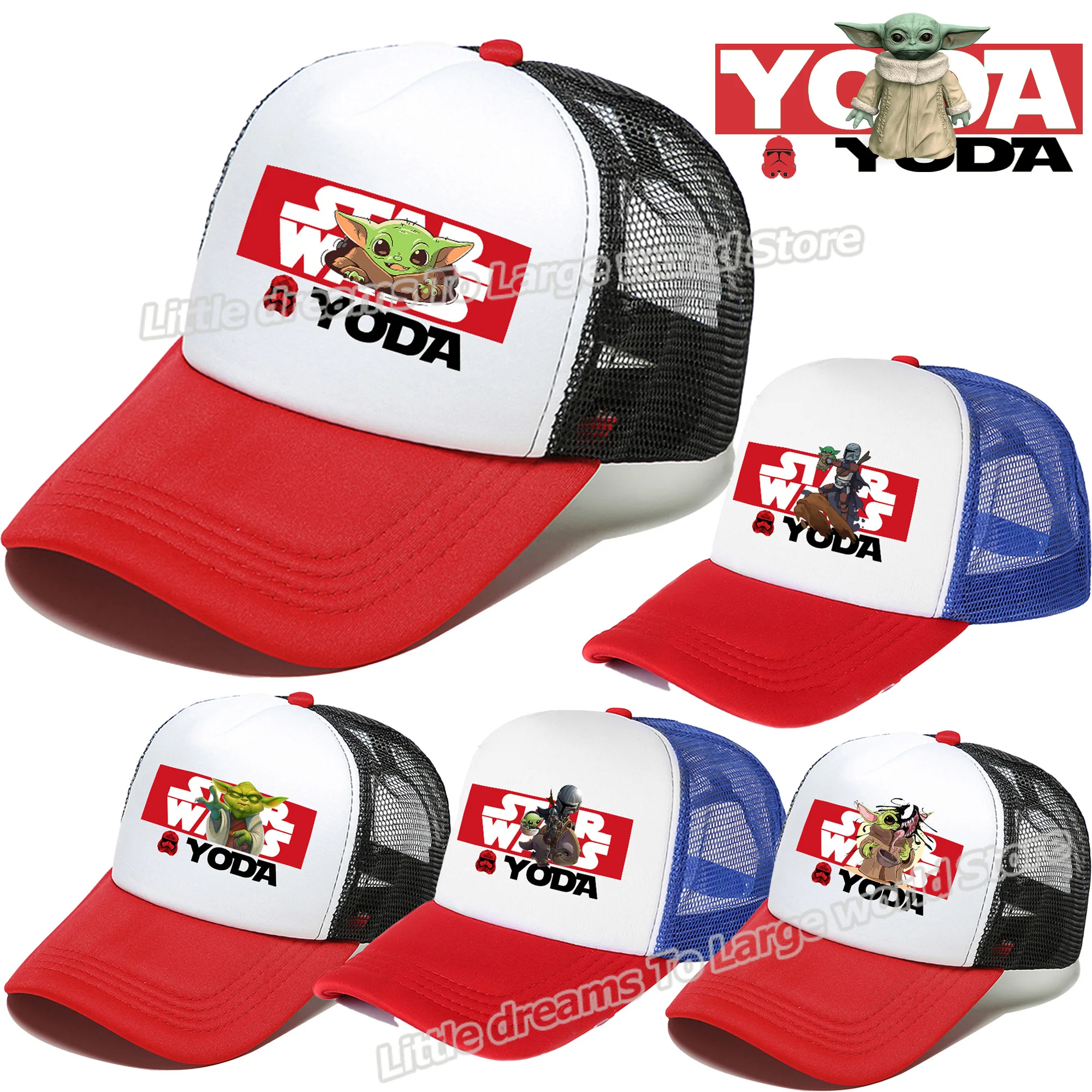

Children Caps Stars Wars Baby Yodas Baseball Cap Men Hip Hop Dad Hat Marvels Sunhat Summer Travel Outdoor Sport Hats Snapback