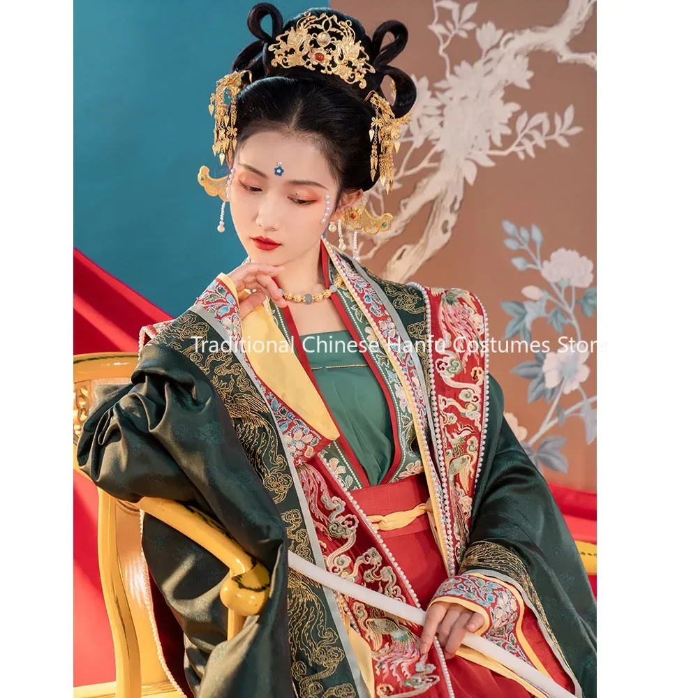 ChongHuiHanTang оригинальные свадебные платья Hanfu для женщин династия Сун красный