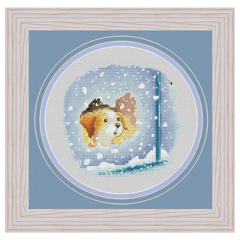 Набор для вышивки крестиком XIUSPRING 100% хлопок размер 22x21 см