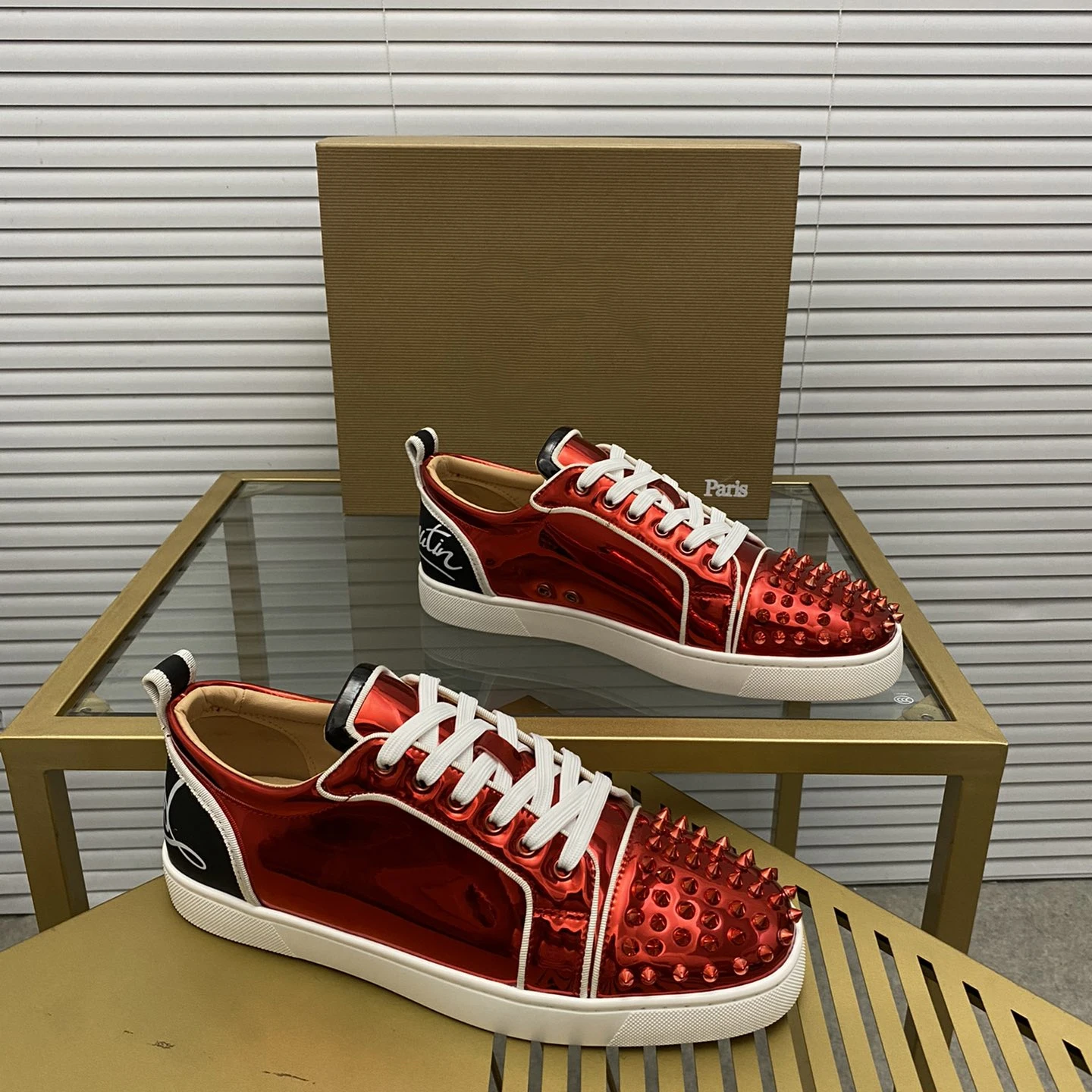 

Top Quality Red Sole Mens Casual Shoes Luxury Womens Leather Sneakers Unisex Fashion Trainers Youth Designer Canvas Shoes MD0124