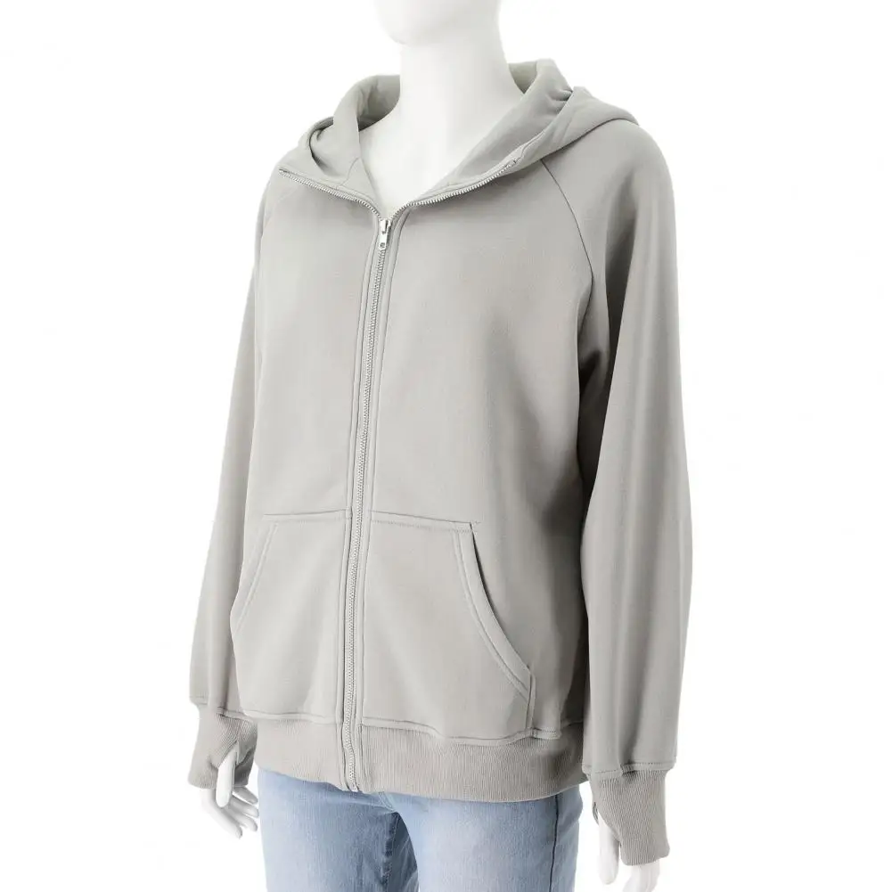 

Женский свитшот с длинным рукавом, стильный женский спортивный свитшот на осень и зиму, пальто с воротником-стойкой и капюшоном с длинным рукавом