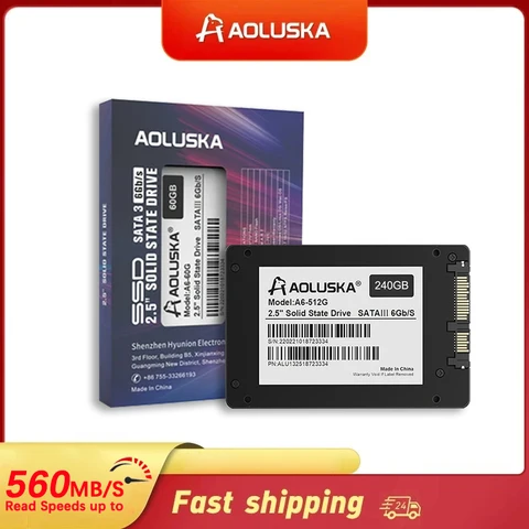 Внутренний SSD-накопитель AOLUSKA, 512 дюйма, 1 ТБ, 256 ГБ, 480 ГБ, 500 Гб, 128 ГБ