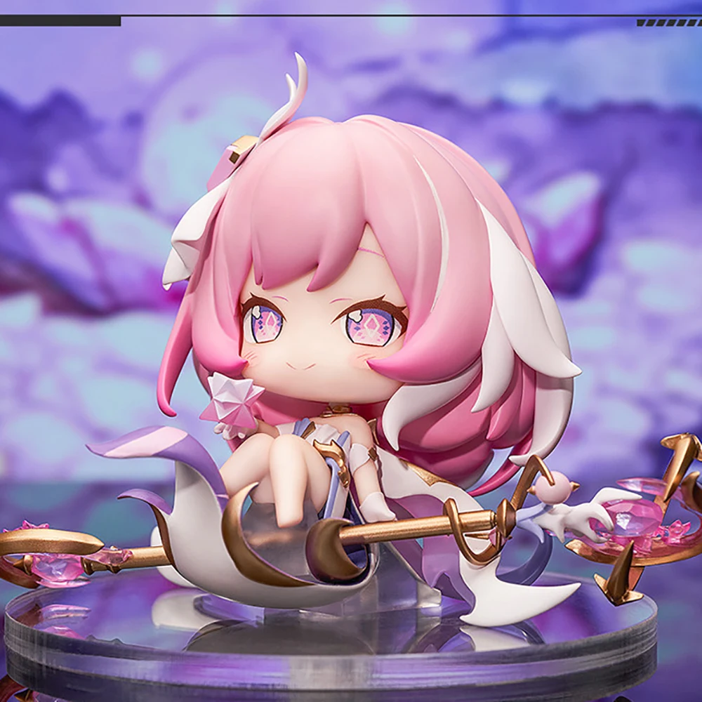 Фото В наличии оригинальная модель miHoYo Honkai Impact 3 Elysia Q, аниме-фигурка, коллекционная игрушка, подарок для девочек. №2