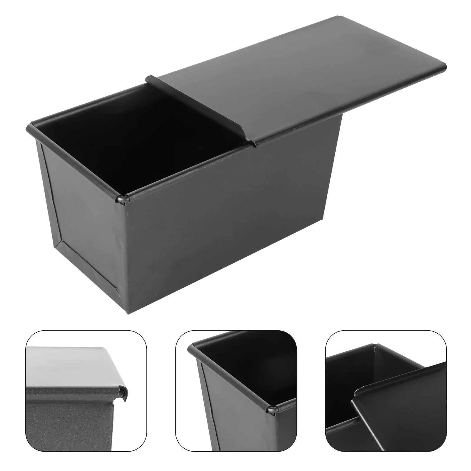 

Loaf Bakeware DIY Baking Molds Aluminum Pans Non-stick Silicone Chocolate Bread Cover Tin Rectangle Cake Mould Toast Box Lid