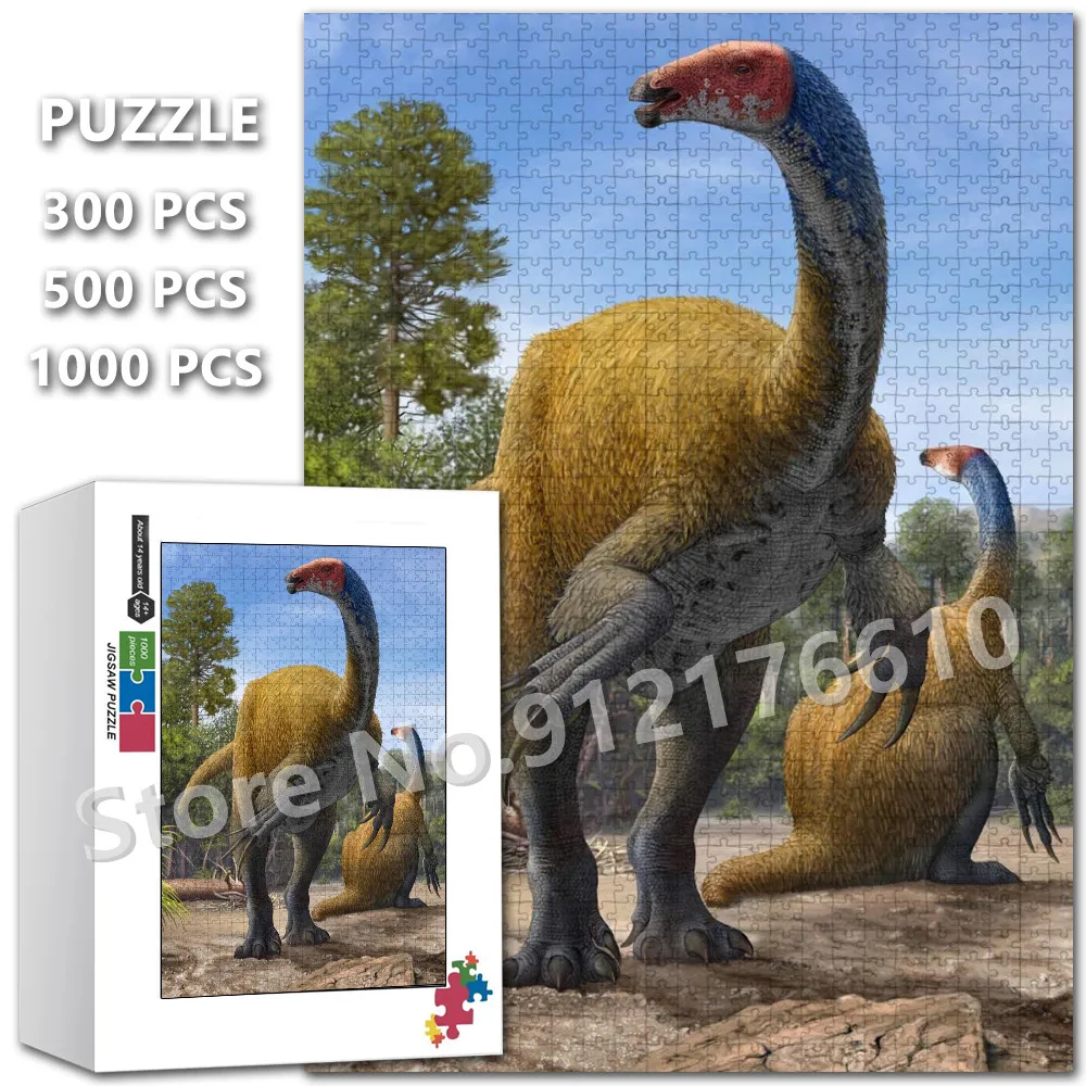 

Dinosaur Jigsaw Puzzle Tyrannosaurus Rex Stegosaurus Deltoid Pterosaur Children's Decompress Educational Toy Wooden Puzzle Gifts