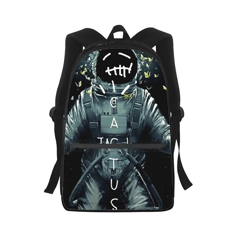 cactus jack letter word Men Women Backpack 3D Print Fashion Student School Bag Laptop Backpack Kids Travel Shoulder Bag