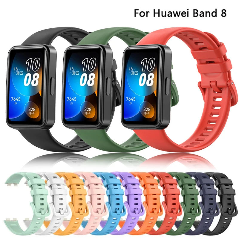 

Silicone Strap for Huawei Band 8 Wristband Straps Replacement Bracelet Belt for Huawey Band 8 Accessories