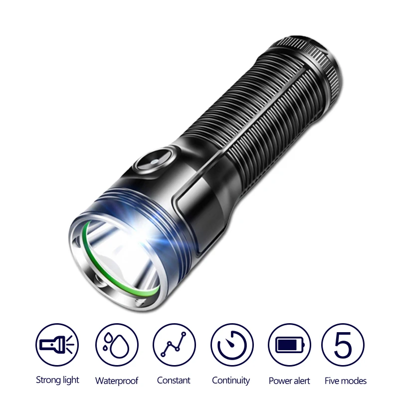 Ultra Powerful Flashlight on the Battery Convoy High Power Rechargeable Led Flashlight With Usb Charging Camping Lamp Bank 18650
