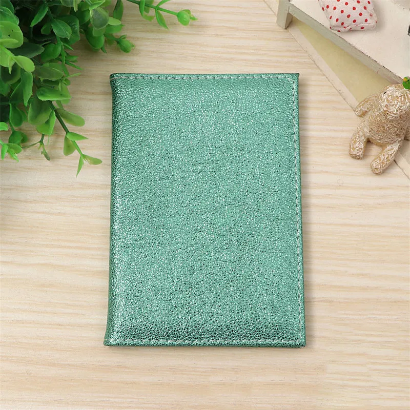 Роскошная однотонная блестящая Обложка для паспорта женщин Дорожный Чехол