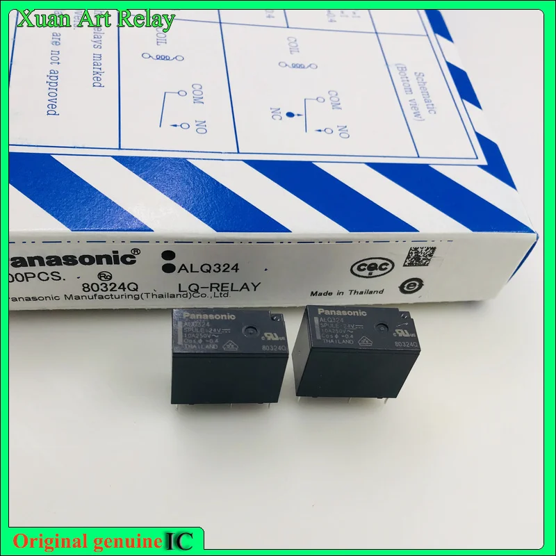 10 шт./лот [искусственное] реле ALQ324 DC24V 10A 4 контакта набор нормально открытых