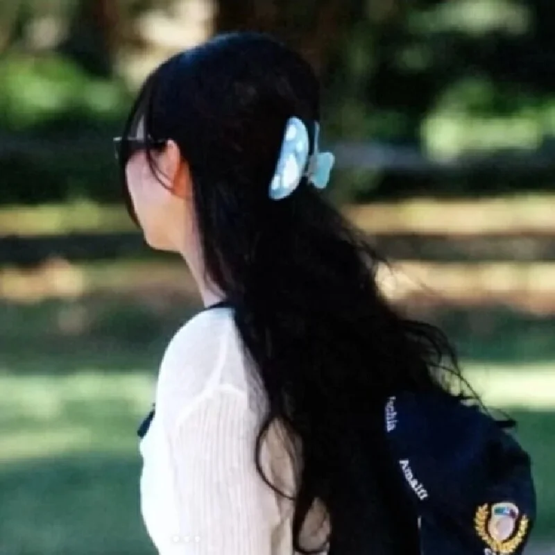 Заколка для волос Jennie Same женщин корейская синяя милая маленькая свежая заколка с