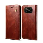 Чехол-книжка с магнитной текстурой для Xiaomi POCO X3 Pro M4 X4 NFC