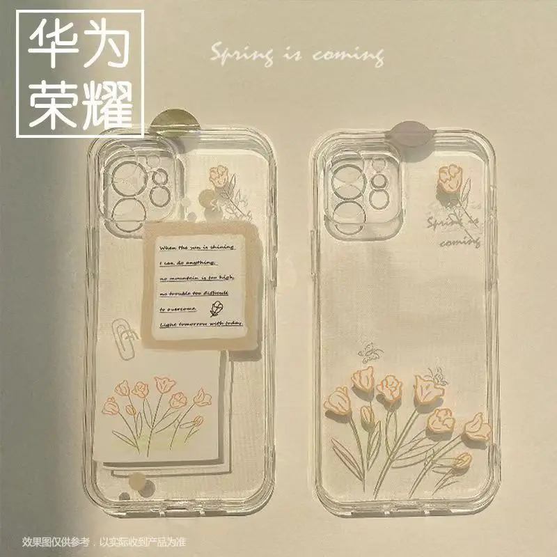 

Transparent Silicon Case For Huawei P40 P30 P20 Mate 40 30 20 Nova 6 5G SE 5i 5 4 4e Honor 20 30 V30 V40 Pro Phone Cover Case