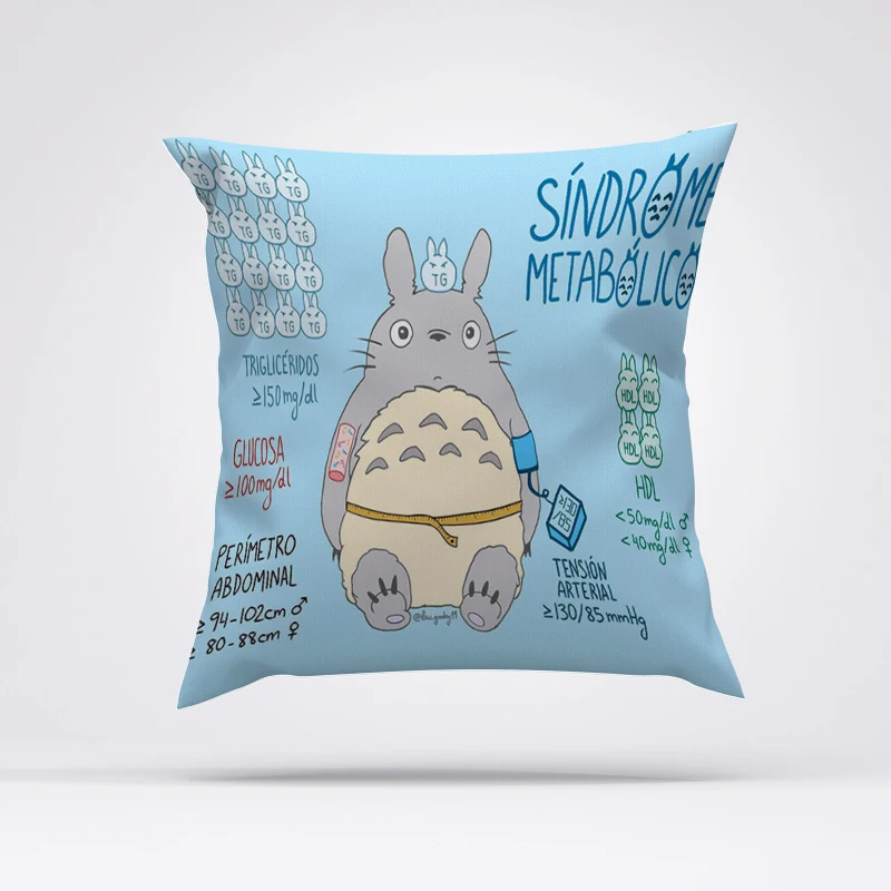 

Cartoon Pillow Cases Decorative Pillows Covers Totoro Short Plush Kawaii Cushions Home Decor Cute Cushion Cover Child Pillowcase