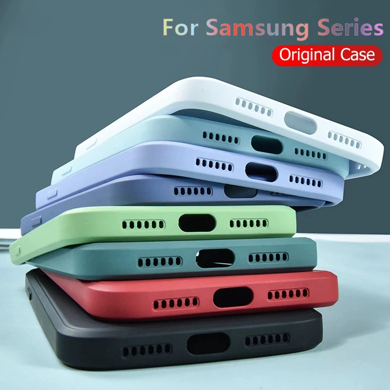 For Samsung A50 A70 A51 A71 A53 A54 S23 S10E S20 S21 FE Liquid Silicone Soft Case For S21 S22 S20 Plus A72 A52 A31 A22 A21S A32 
