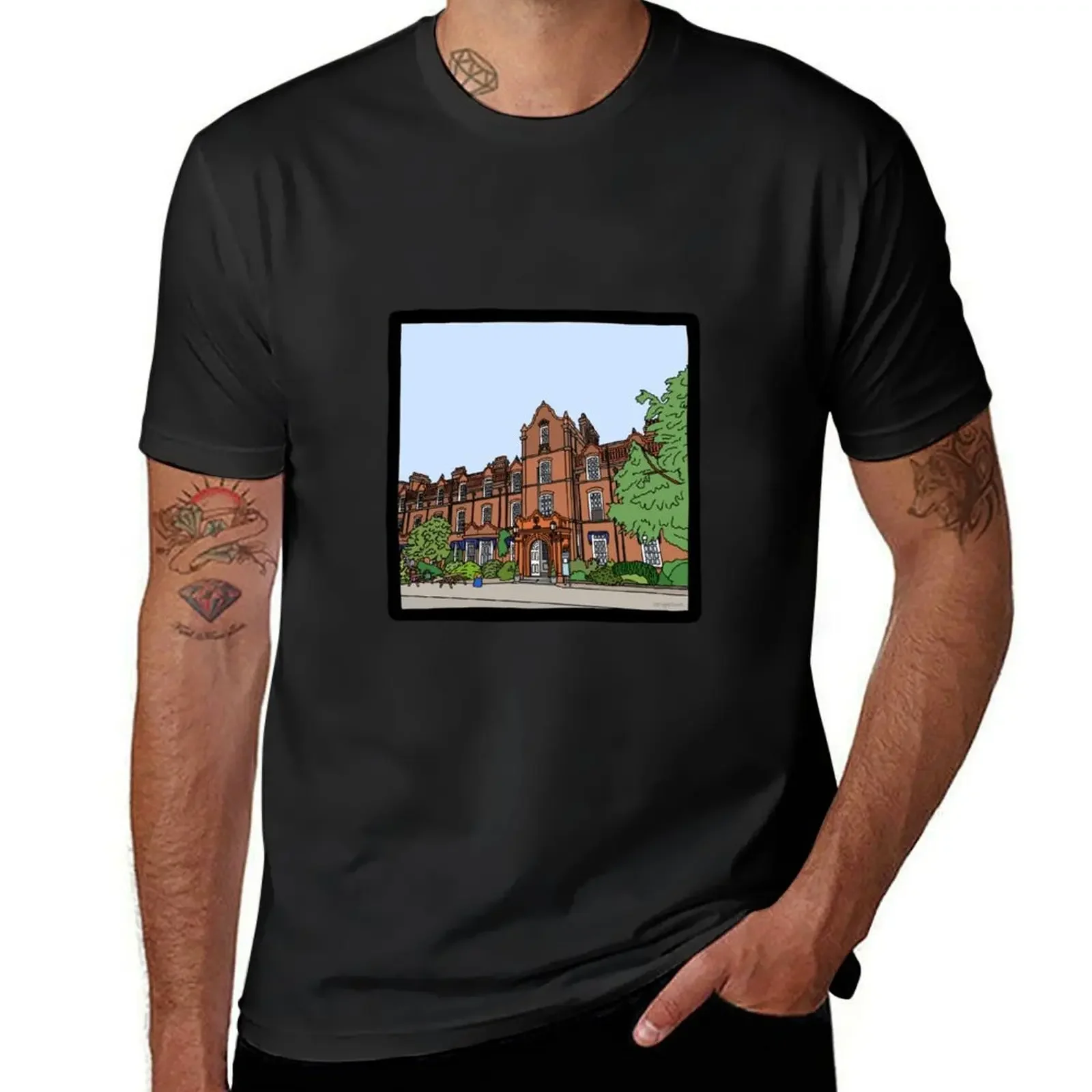 Хьюз Холл Колледж - Страглетун | Футболка Cambridge Struggles милая одежда блузка мужская